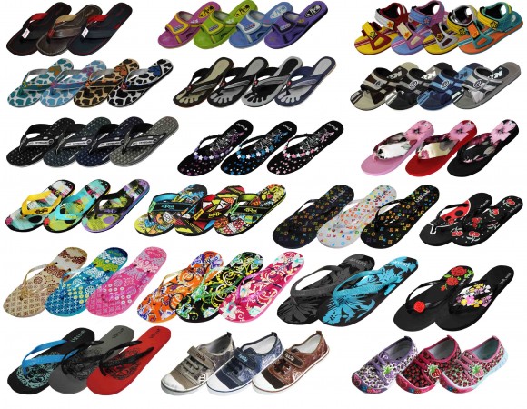 Разнообразие видов и стилей пляжной обуви